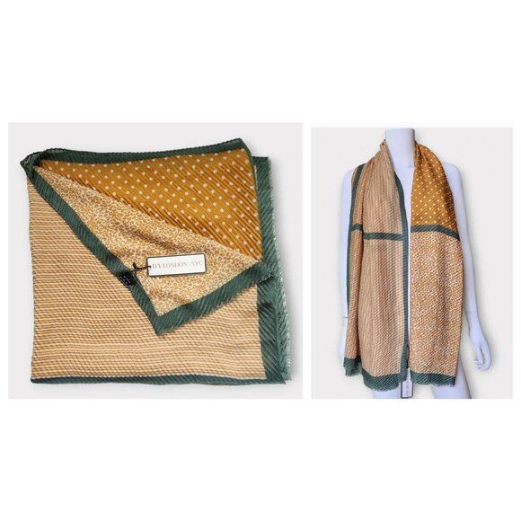 Ivy London NYC Shawl Wrap Mixed Print 35"x75" Boho Scarf - Picture 1 of 6